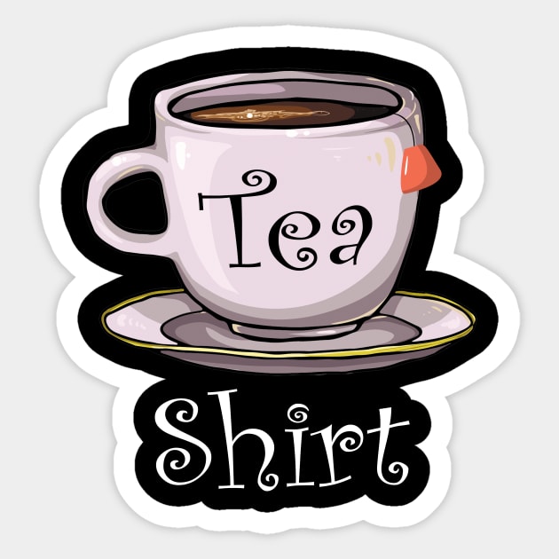 'Tea-Shirt' Witty Tea Lover Gift Sticker by ourwackyhome